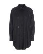 Airy linen sequins shirt