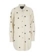Airy linen sequins shirt