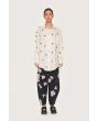 Airy linen sequins shirt
