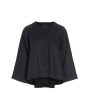 Airy linen short jacket