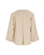 Airy linen short jacket