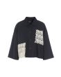 Paper poplin shirt jacket