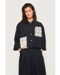 Paper poplin shirt jacket