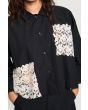 Paper poplin shirt jacket