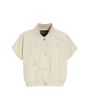 Paper poplin short sleeved shirt