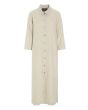 Lazy linen shirt dress