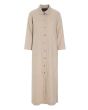 Lazy linen shirt dress