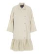 Lazy linen ruffle dress