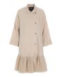 Lazy linen ruffle dress