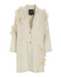 Lazy linen jacket with flowers