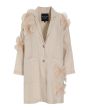 Lazy linen jacket with flowers