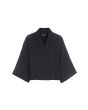 Lazy linen short jacket