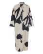 Shadow blossom shirt dress