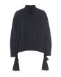 Core cotton shirt with drawstring