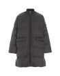 Feather down coat with zipper