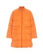 Feather down coat with zipper