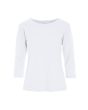 Naibu rib blouse with 3/4 sleeves