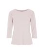 Naibu rib blouse with 3/4 sleeves