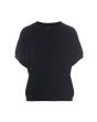 Cloud cashmere short-sleeved blouse