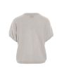 Cloud cashmere short-sleeved blouse
