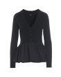 Saku blouse with ruffle