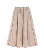 Fukkura poplin skirt with piping