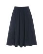 Fukkura poplin skirt with piping