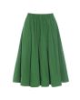 Fukkura poplin skirt with piping