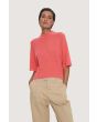Cloud cashmere turtleneck blouse