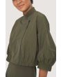 Fukkura poplin bomber jacket