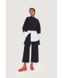 Fukkura poplin culotte pants