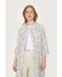 Craquelure coat dress