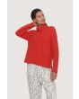 Gamine knit turtleneck pullover