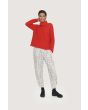 Gamine knit turtleneck pullover
