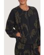Embroidered leaf jacket