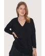 Saku blouse with v-neck