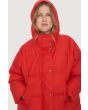 Feather down oversize coat