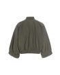 Fukkura poplin bomber jacket