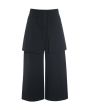 Fukkura poplin culotte pants