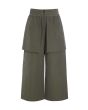 Fukkura poplin culotte pants