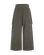 Fukkura poplin culotte pants