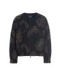 Embroidered leaf jacket