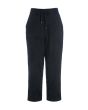 Embroidered leaf pants