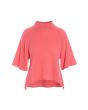 Cloud cashmere turtleneck blouse
