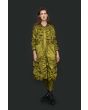 Changeant stretch coat dress
