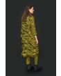 Changeant stretch coat dress
