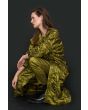Changeant stretch narrow pants