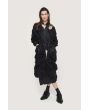 Changeant stretch coat dress