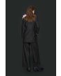 Pinstripe jersey wide pants