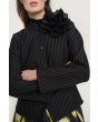 Pinstripe jersey jacket